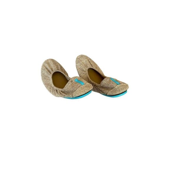 Tieks Womens Tan Slip On Round Toe Woven Jute Ballet Flat Size 6 - Picture 3 of 5